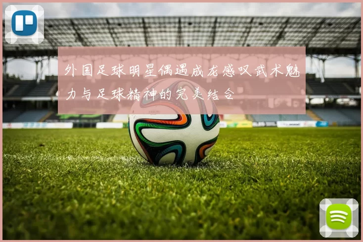 外国足球明星偶遇成龙感叹武术魅力与足球精神的完美结合